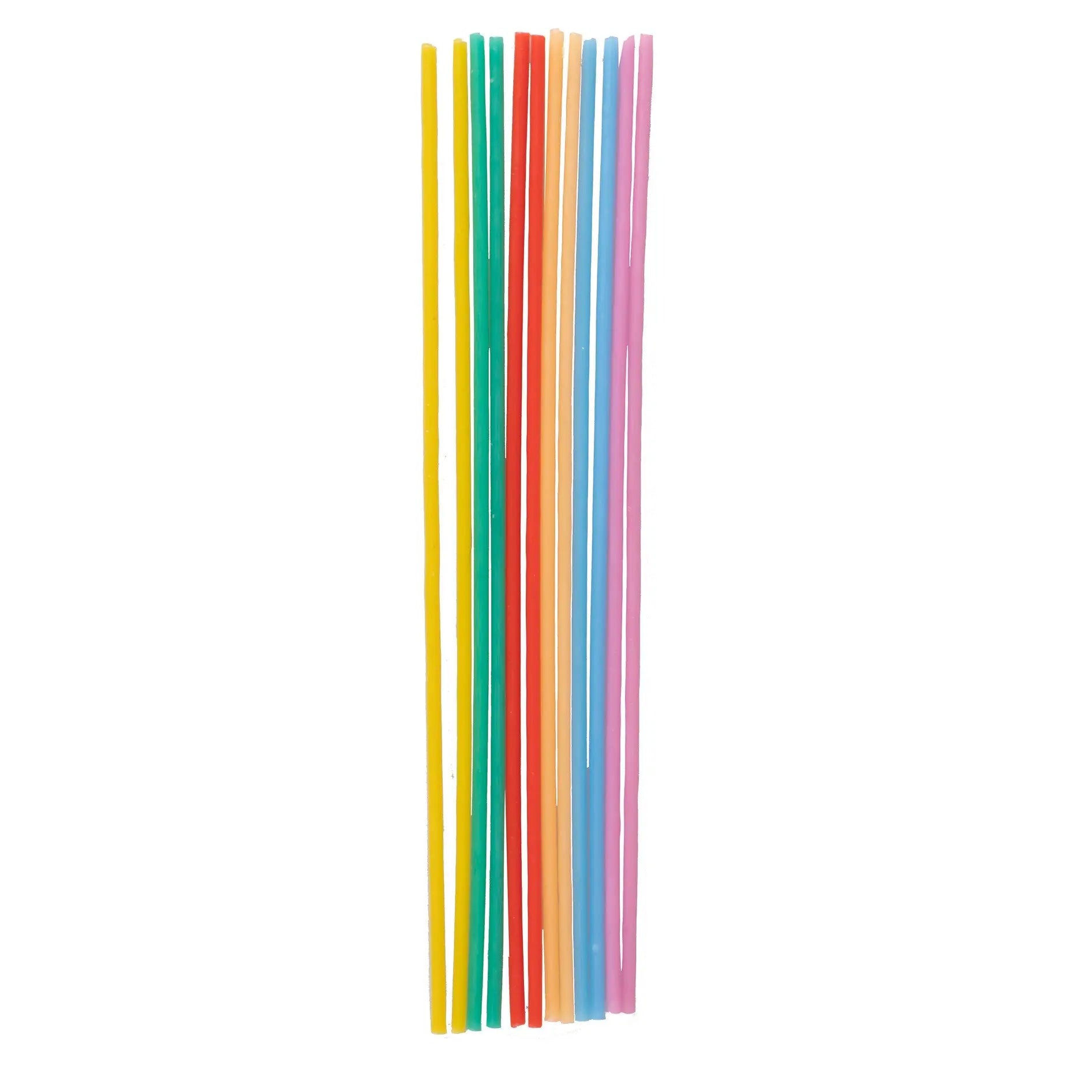 Tall Multi-Coloured Birthday Cake Candles GingerRay