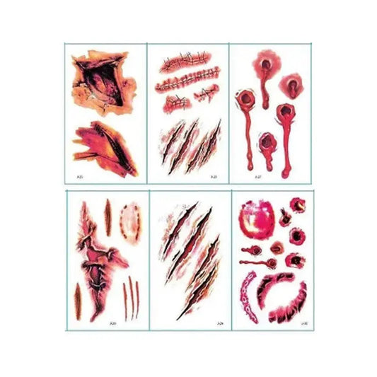 Tamporary scars tattoos Cotillons D Alsace