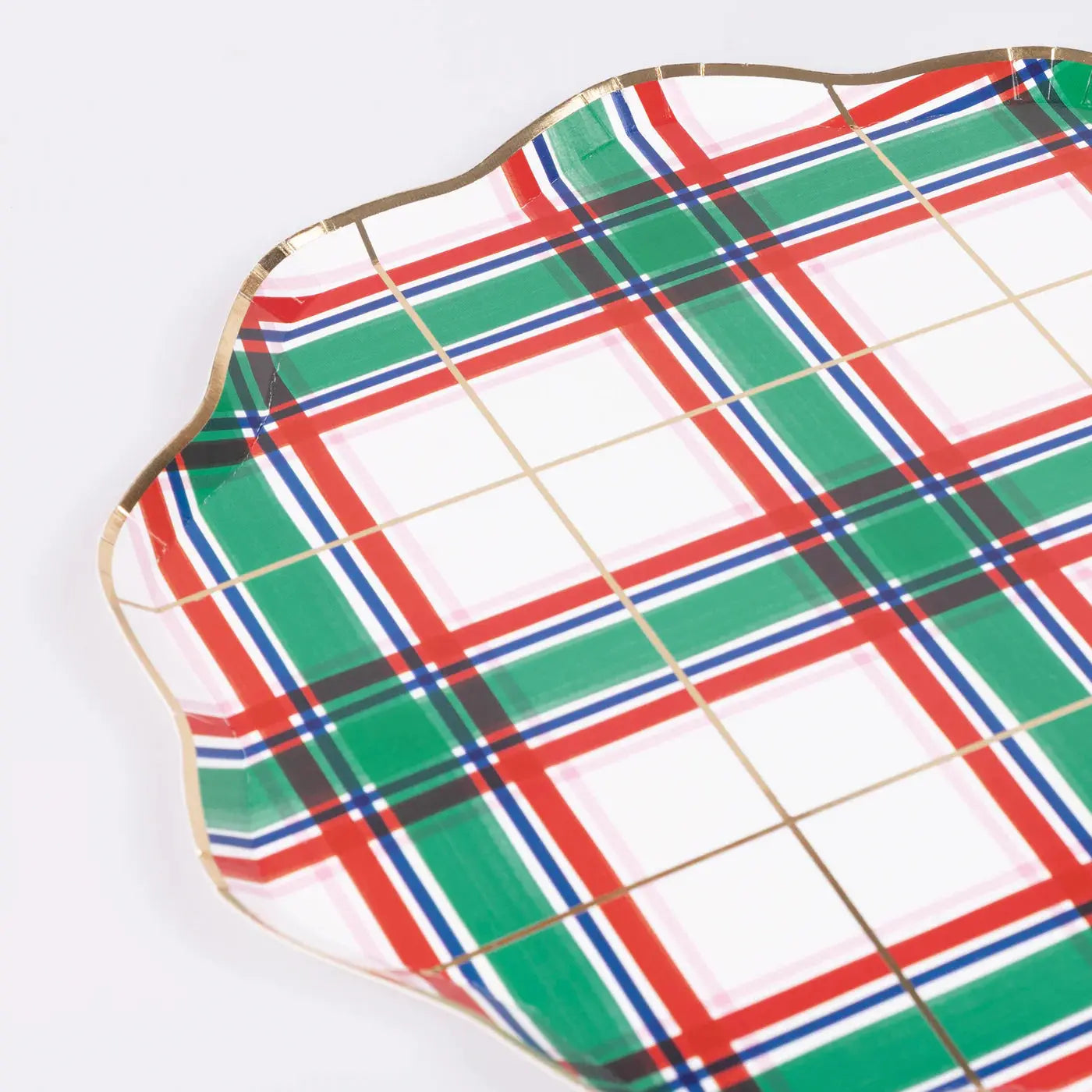 Tartan Dinner Plates (x 8) Meri Meri