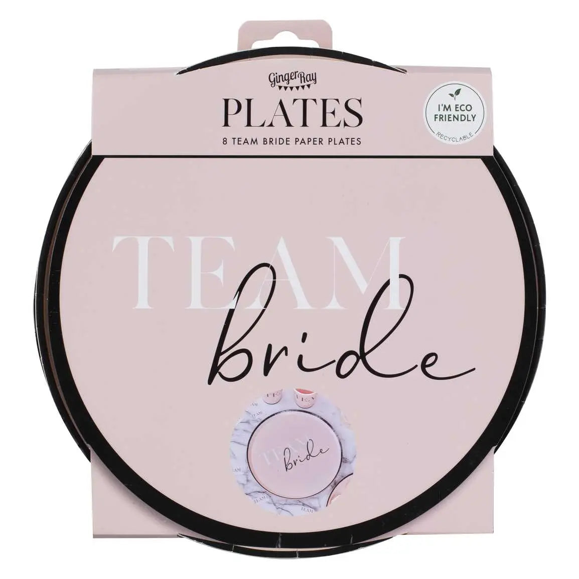 Team Bride Hen Party Paper Plates Ginger Ray