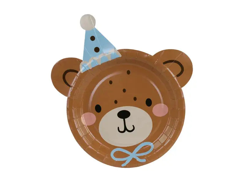 Teddy Bear Head plates Partydeco