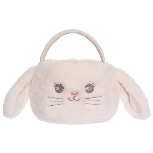 Teddykompaniet - Rabbit basket, pink Teddykompaniet