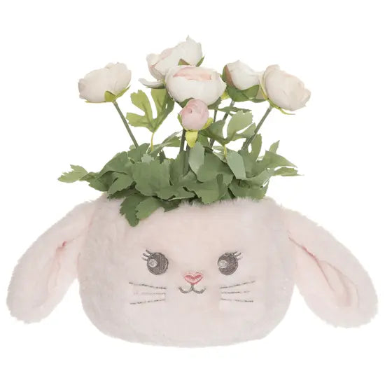 Teddykompaniet - Rabbit basket, pink Teddykompaniet
