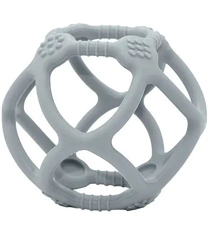 Teether Ball - Silicone - Dusty Blue Petit Monkey