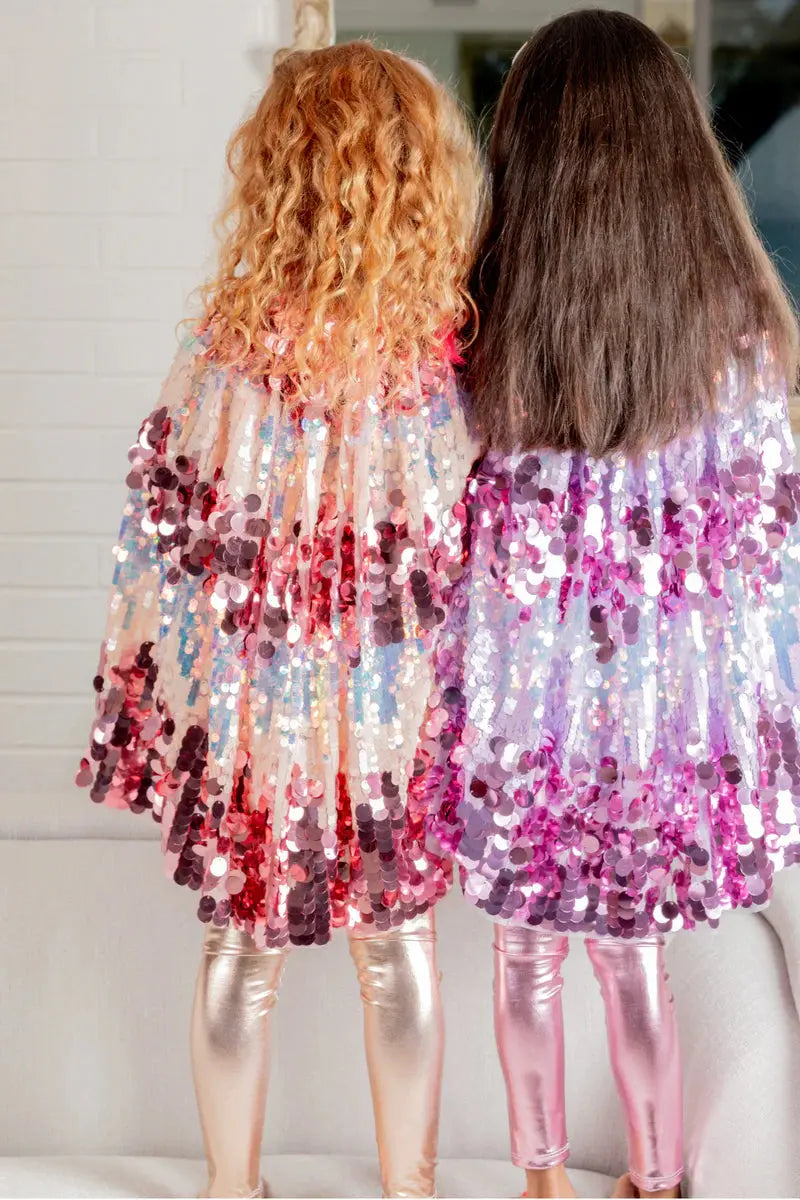 The 5th Avenue Pink Paillette Cape Great Pretenders