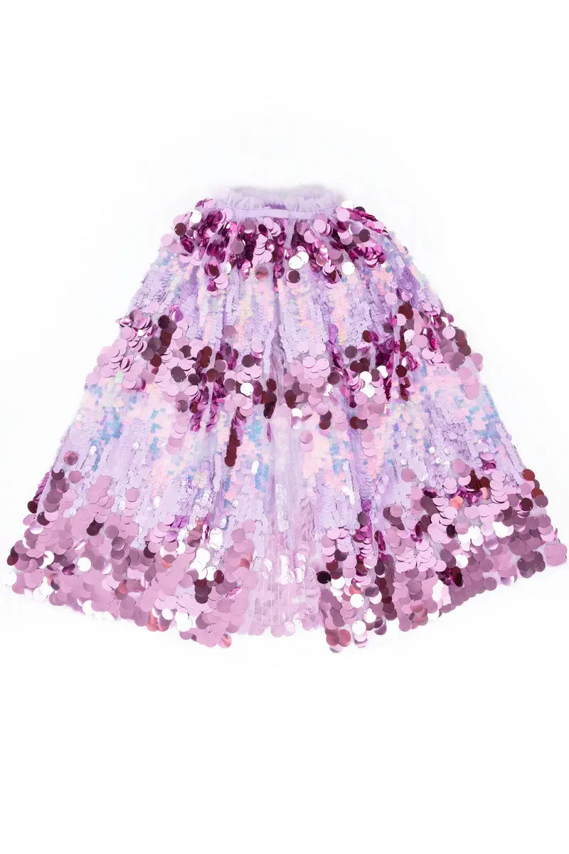 The 5th Avenue Purple Paillette Cape Great Pretenders