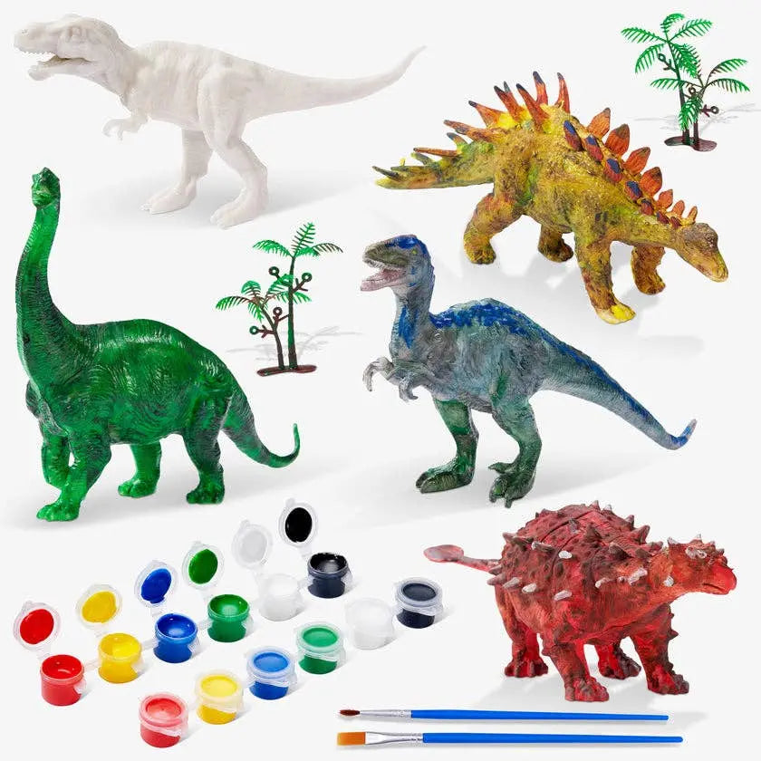 The Twiddlers - 15 pcs Paint Your Own Dinosaurs Kit, Includes Figurines The Twiddlers