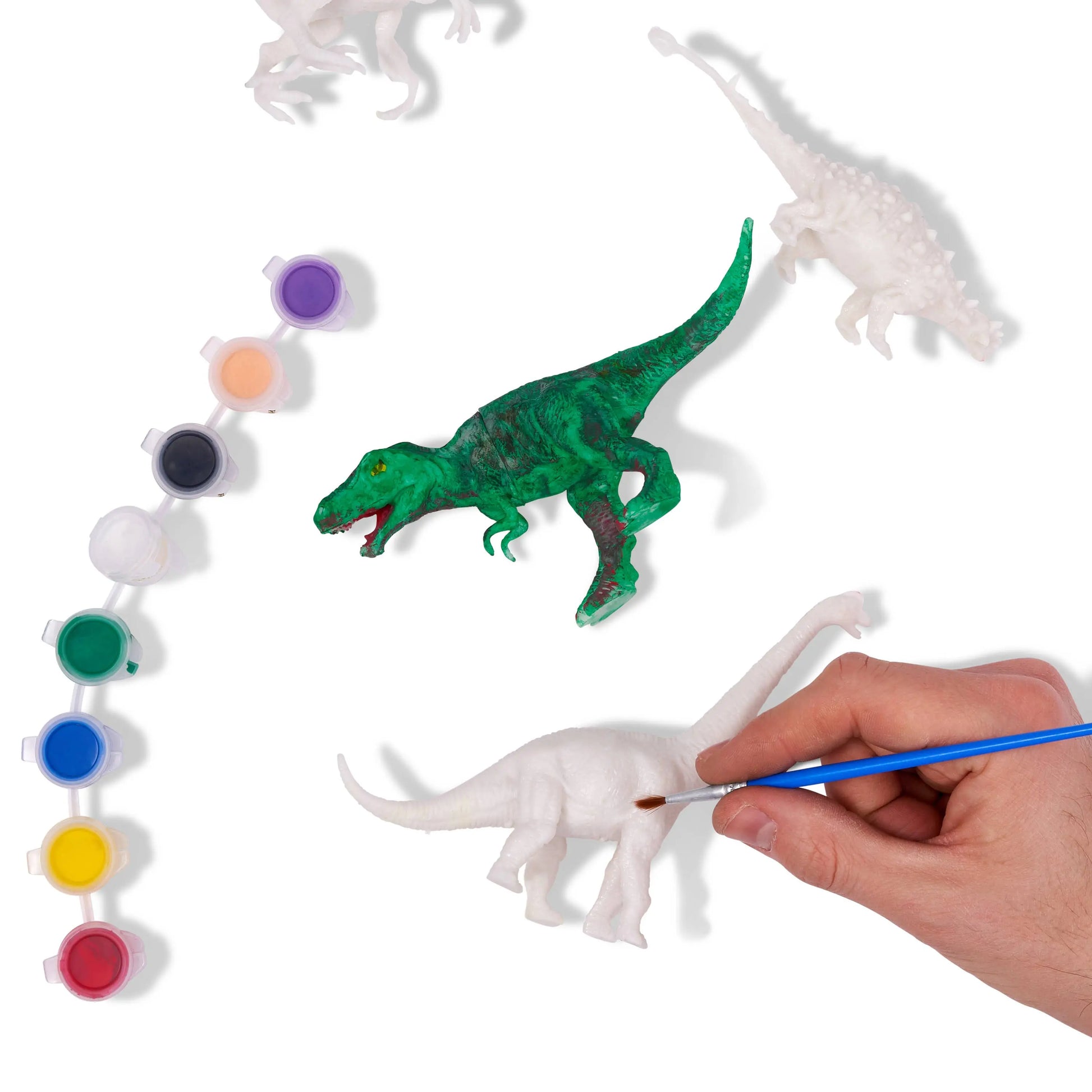 The Twiddlers - 15 pcs Paint Your Own Dinosaurs Kit, Includes Figurines The Twiddlers