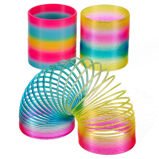 The Twiddlers - 3 Large Rainbow Spring Toys for Kids, Fidget Toy, Party The Twiddlers