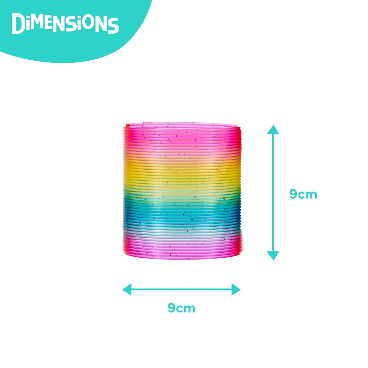 The Twiddlers - 3 Large Rainbow Spring Toys for Kids, Fidget Toy, Party The Twiddlers