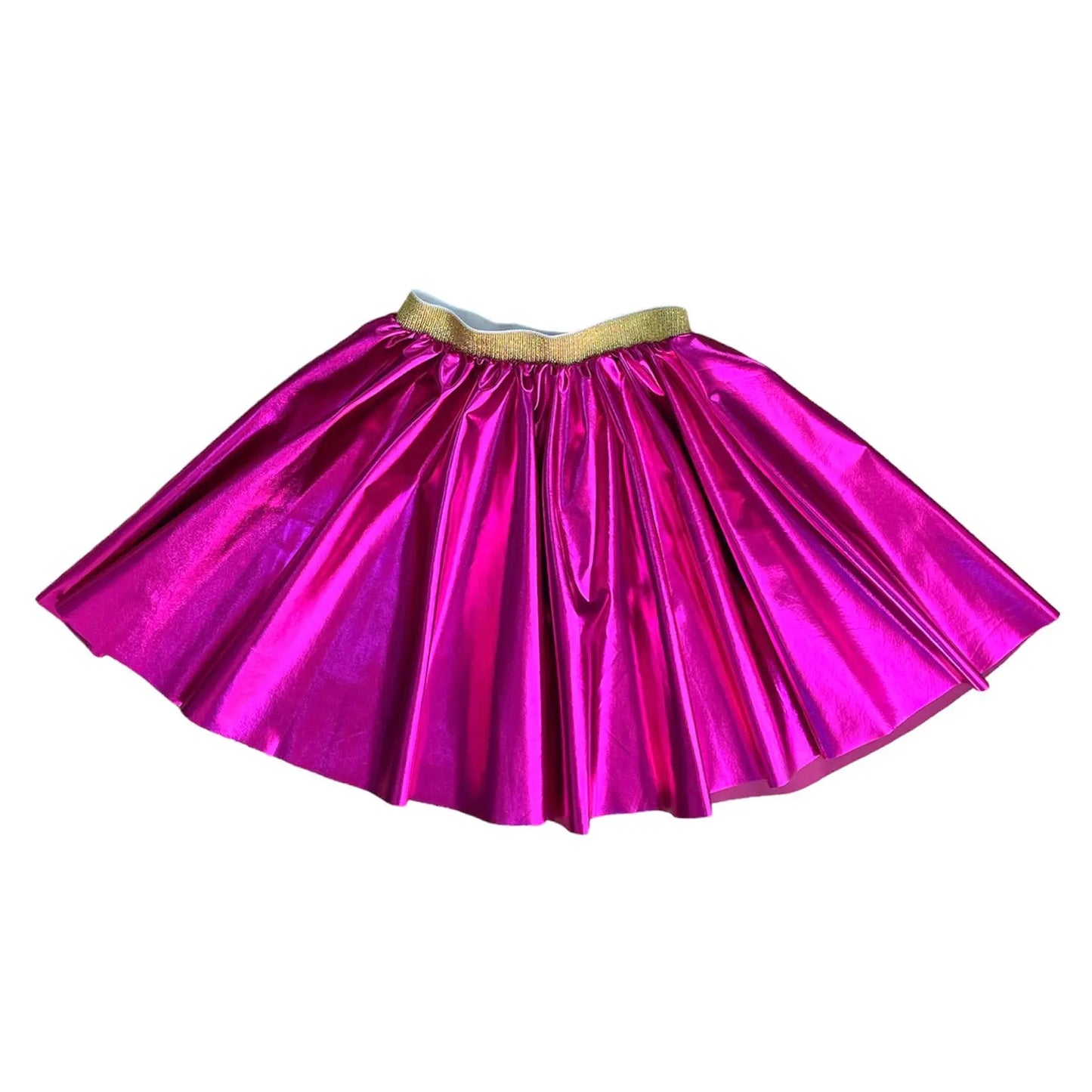 The elastic pink metallic spinning skirt Ratatam