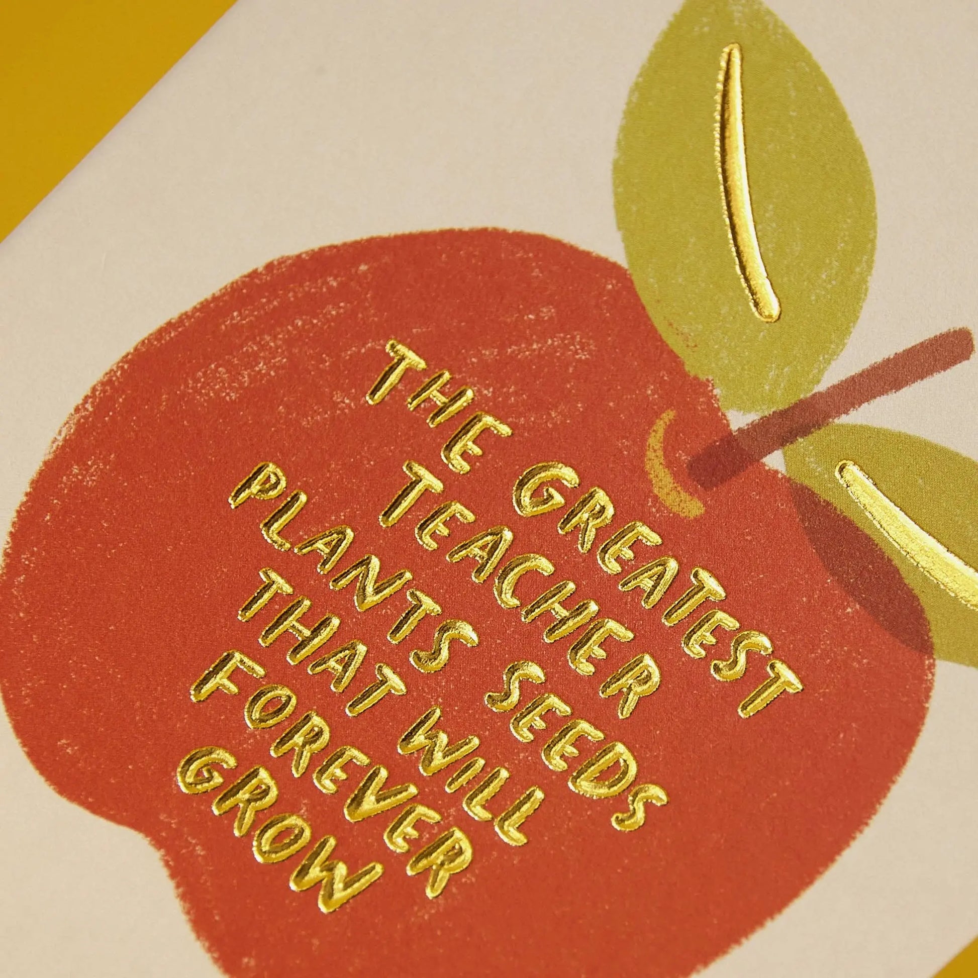 The greatest teacher plants seeds card (WHM46) Raspberry Blossom