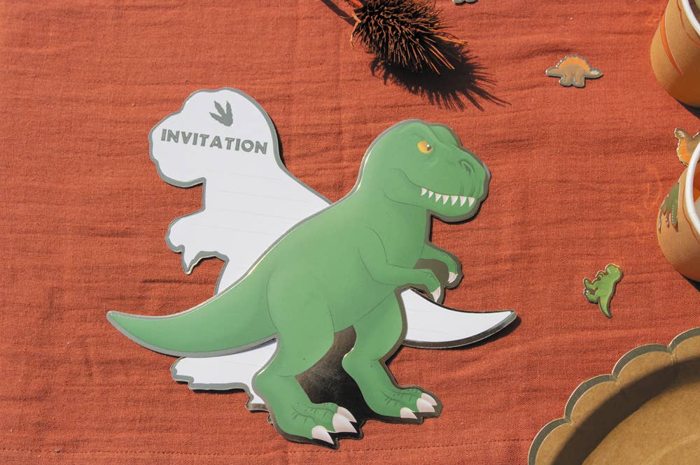 Tim&Puce Factory - SET OF 8 DINO INVITATIONS Tim&Puce Factory