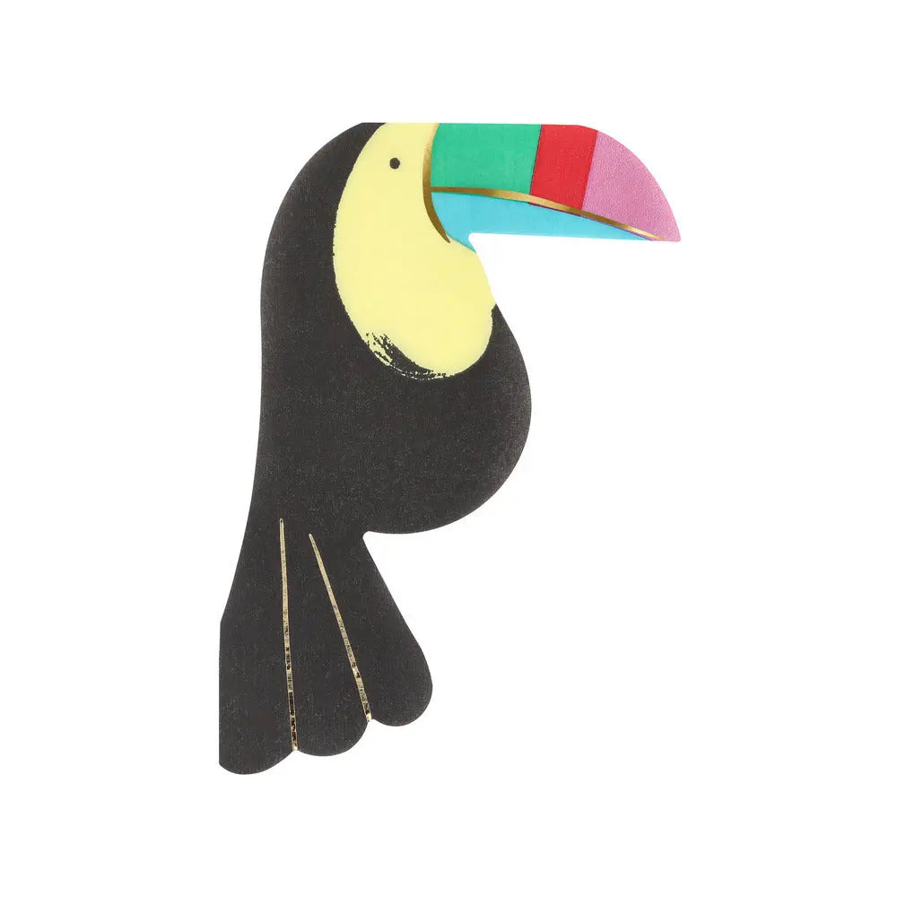 Toucan shaped napkins Meri Meri