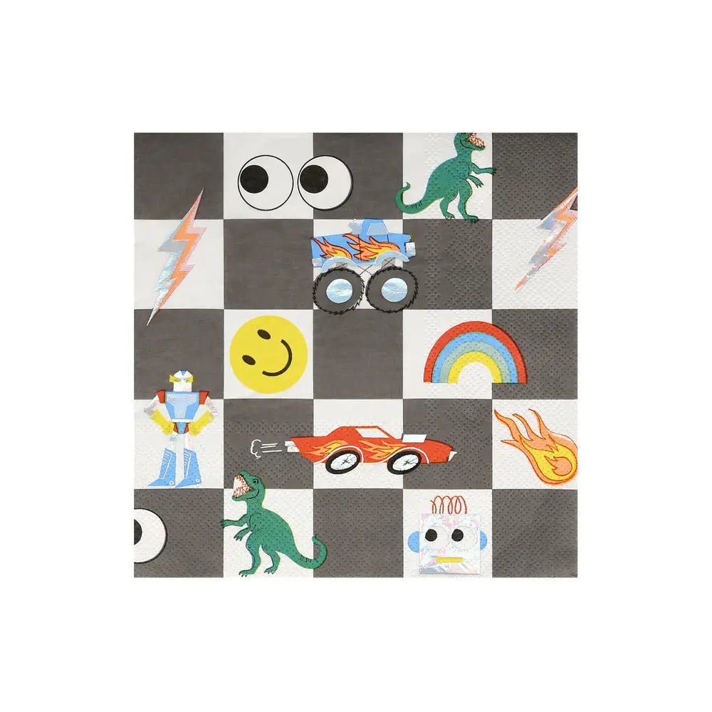 Toybox icon large napkins Meri Meri