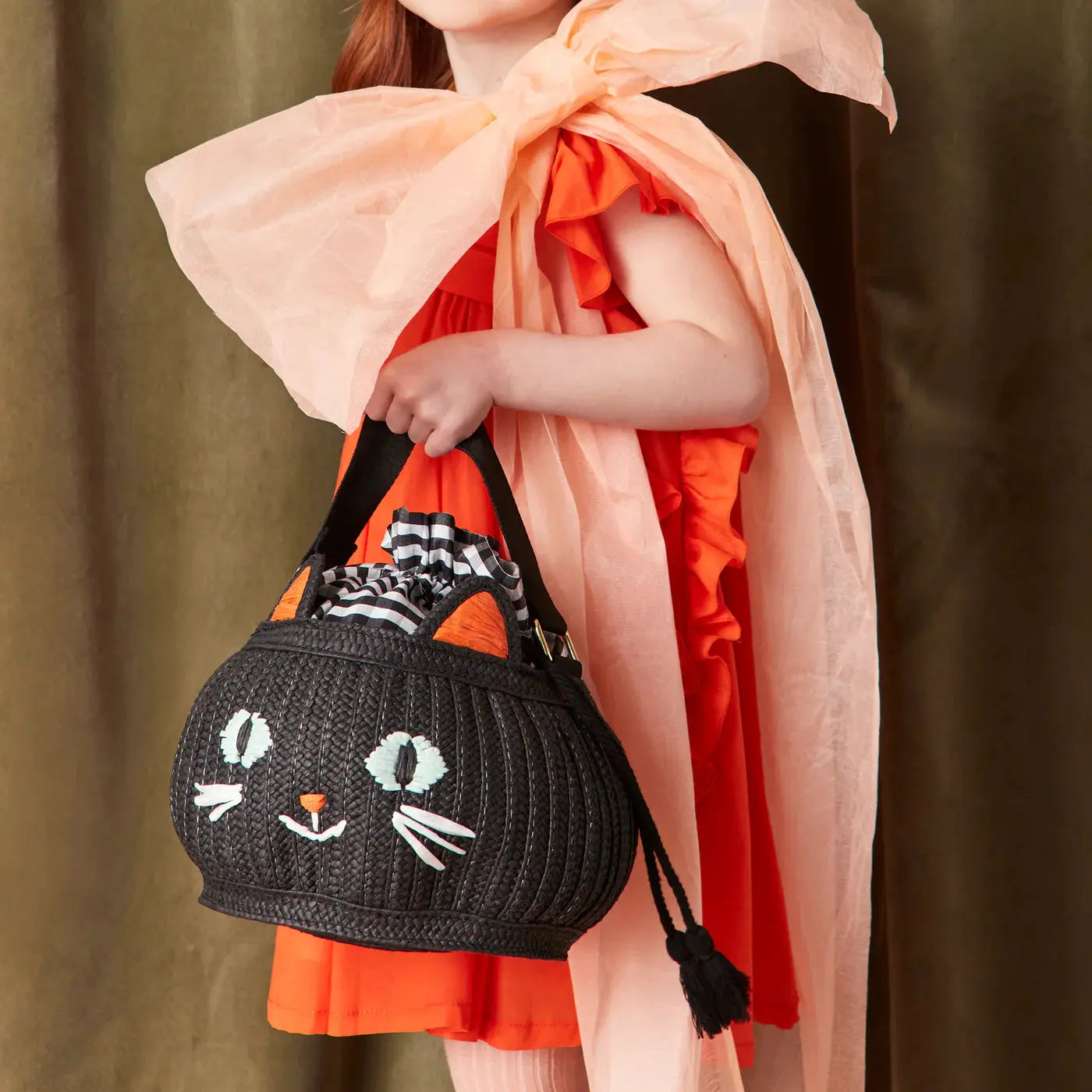 Trick Or Treat Cat Basket Bag Meri Meri