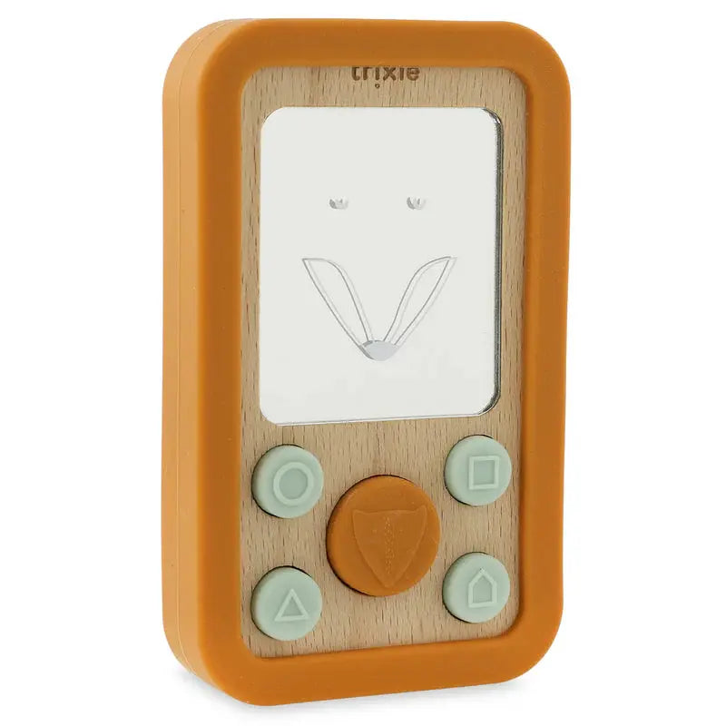 Trixie Baby monitor made of wood and silicone - Assorted animal designs - Yellow Trixie