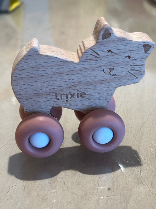 Trixie Houten Animal Car With Silicone Wheels | Mr. Cat Trixie