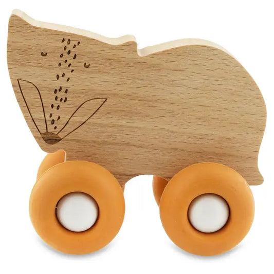 Trixie Houten Animal Car With Silicone Wheels | Mr. Fox Trixie