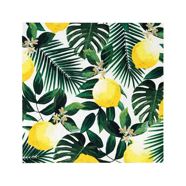 Tropical Lemon Napkins - 20 Pack Talking Tables