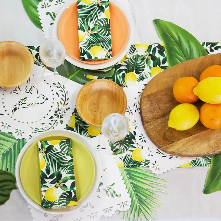 Tropical Lemon Napkins - 20 Pack Talking Tables