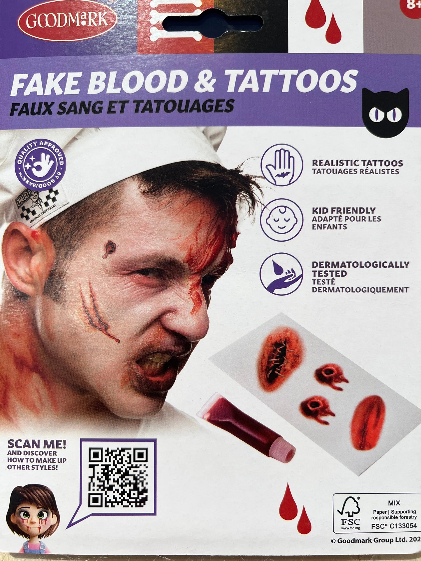 Tube Fake Blood & Tattoos Goodmark
