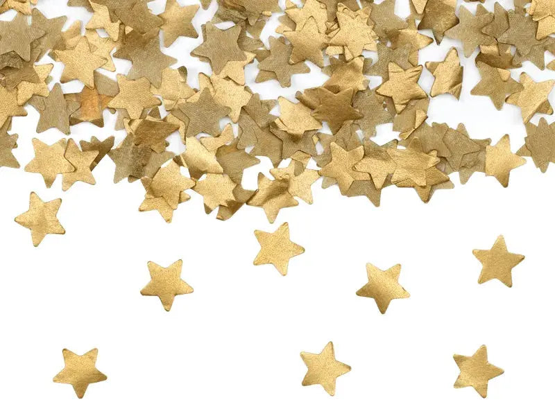 Tube shooting gold stars, 20 cm Partydeco