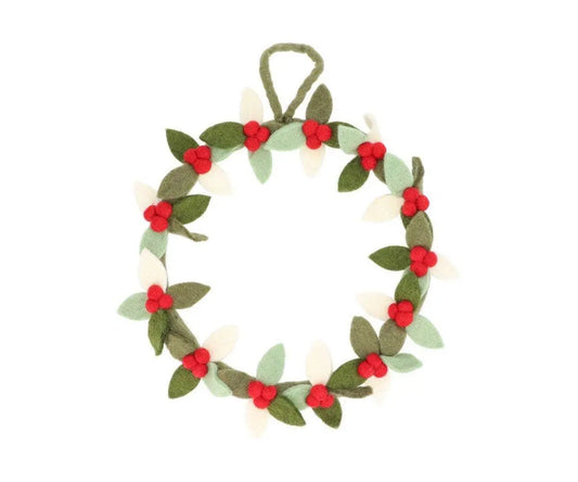 Tutete - Large Holly and Berry Christmas Wreath Tutete