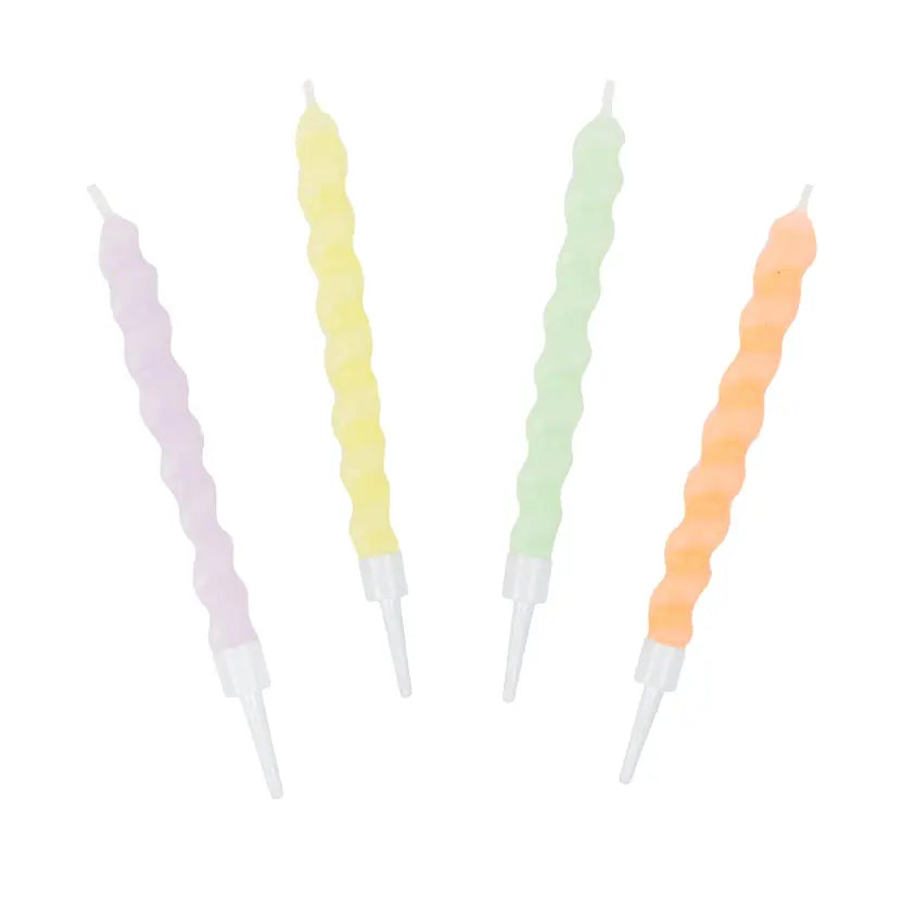 Twisted Pastel Birthday Candles - 8 Pack Talking Tables