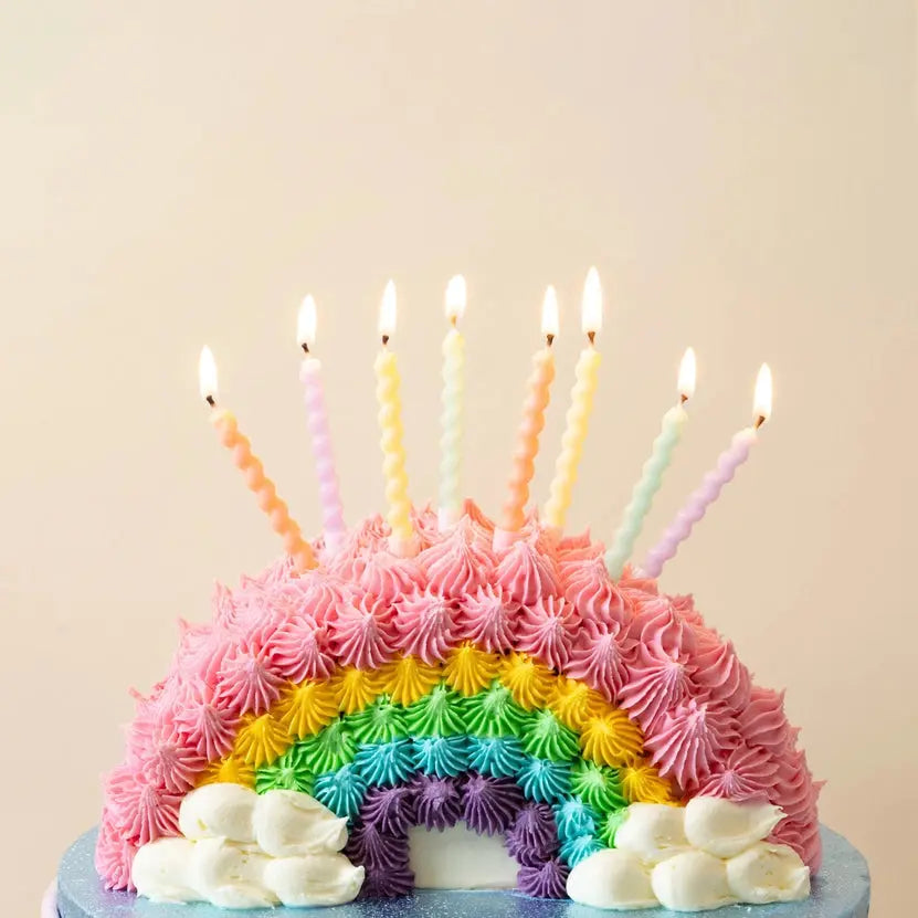 Twisted Pastel Birthday Candles - 8 Pack Talking Tables
