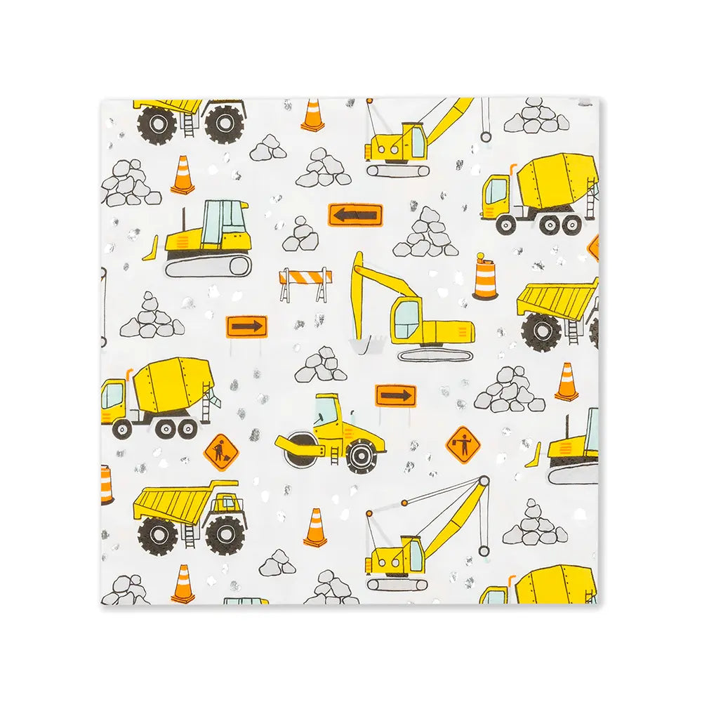 Under Construction Large Napkins - 16 Pk. Jollity & Co. + Daydream Society