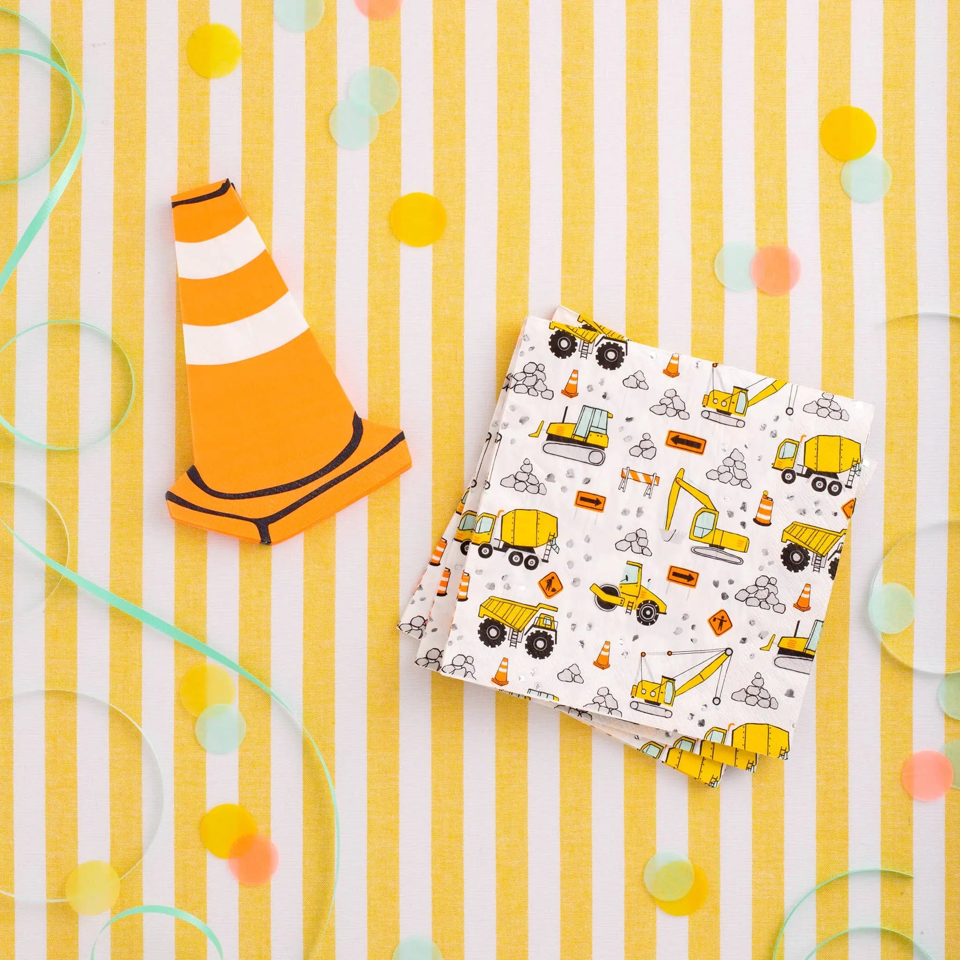 Under Construction Large Napkins - 16 Pk. Jollity & Co. + Daydream Society