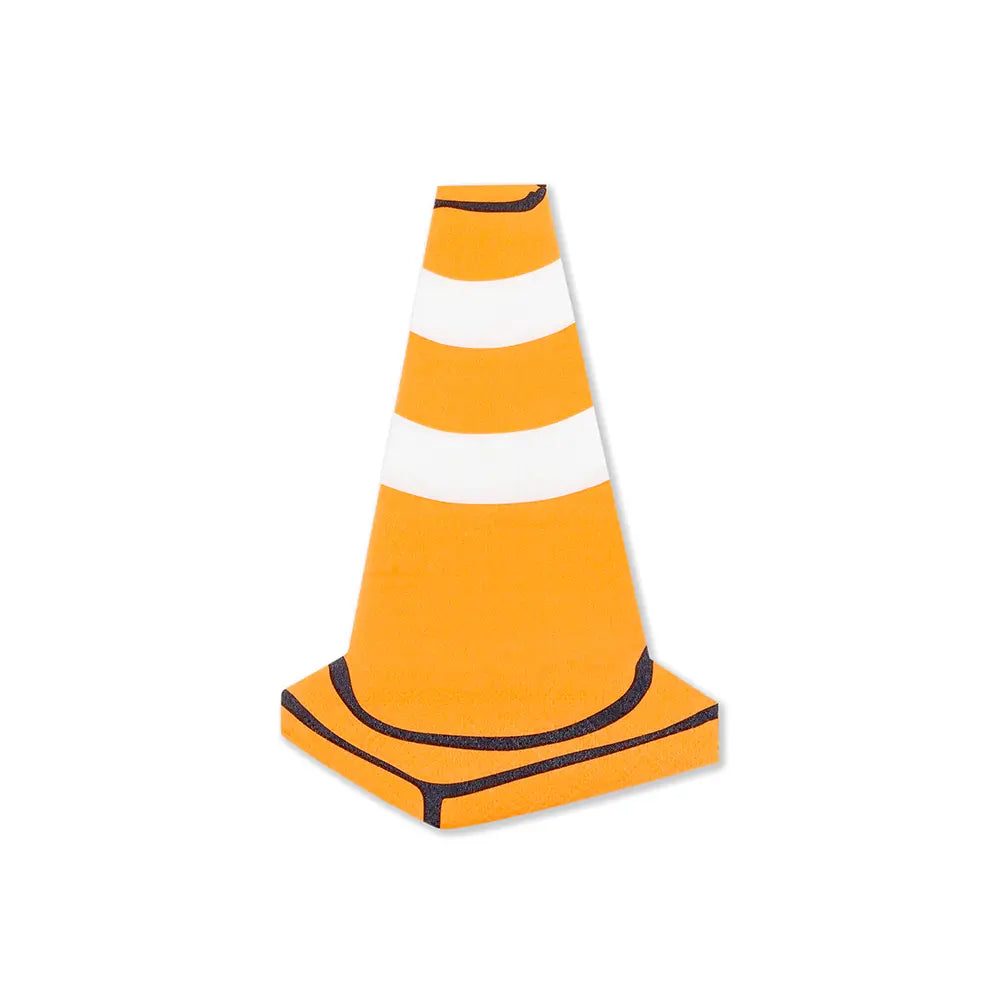 Under Construction "Traffic Cone" Petite Napkins - 16 Pk. Jollity & Co. + Daydream Society