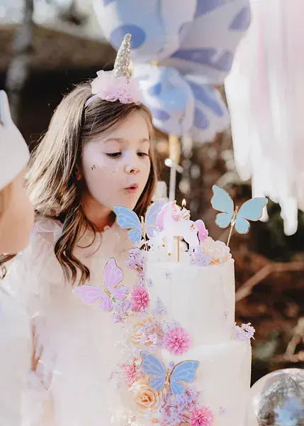 Unicorn Birthday Candle, 9 cm, mix Partydeco