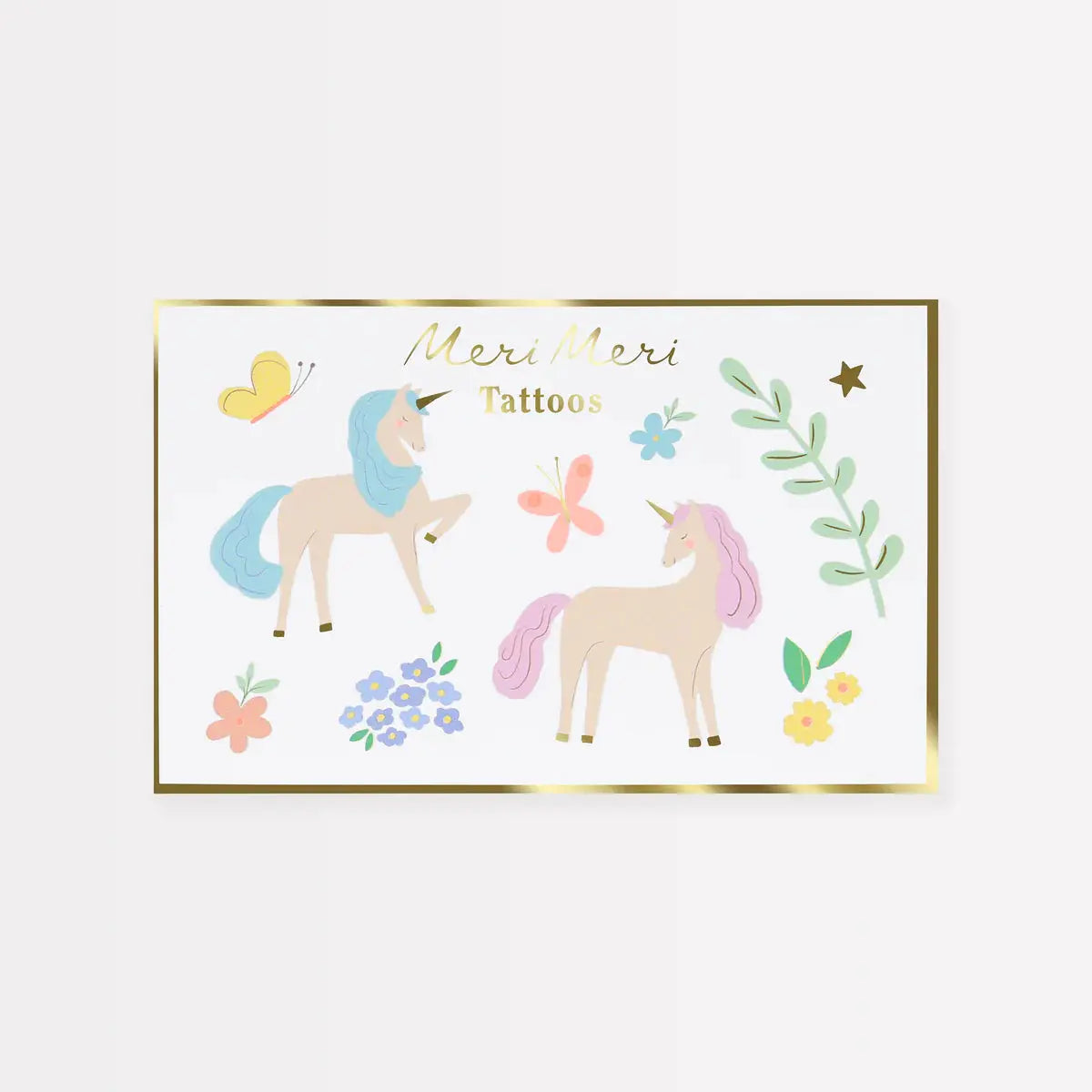 Unicorn Temporary Tattoos (x 20 tattoos) Meri Meri