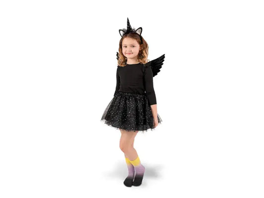 Unicorn costume, black Partydeco