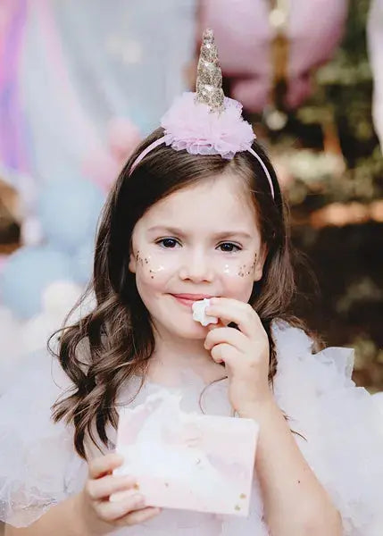 Unicorn headband with frill Partydeco