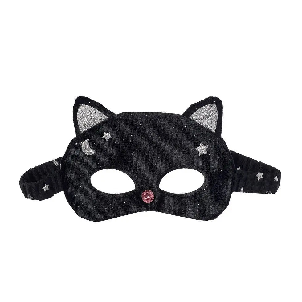 Velvet Black Cat Mask (3-10 Years) Rockahula