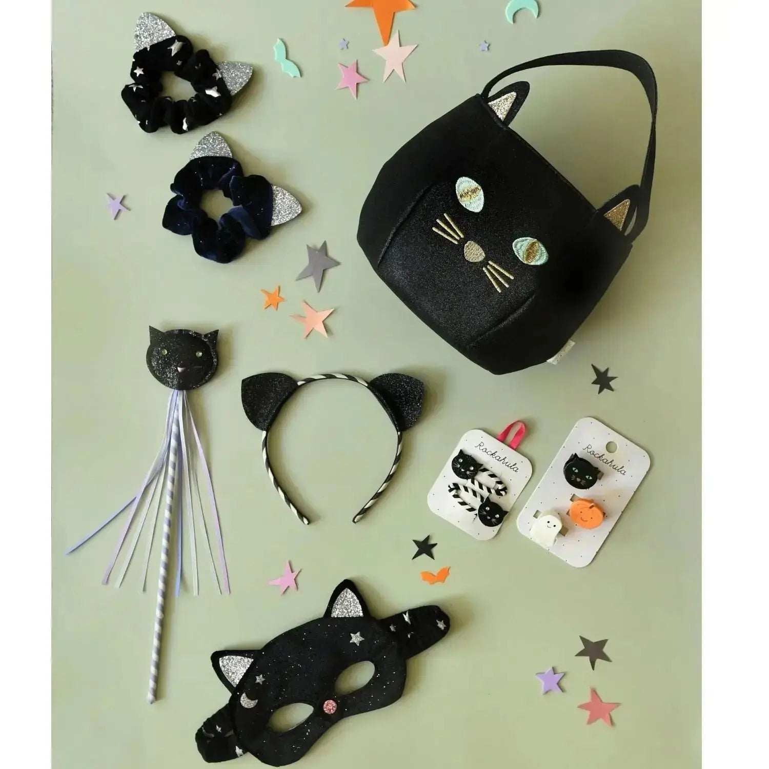 Velvet Black Cat Mask (3-10 Years) Rockahula
