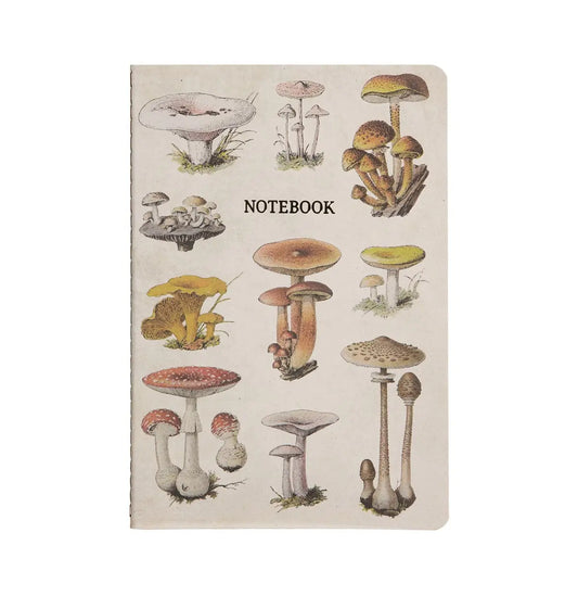 Vintage Mushrooms A5 Notebook SASS AND BELLE