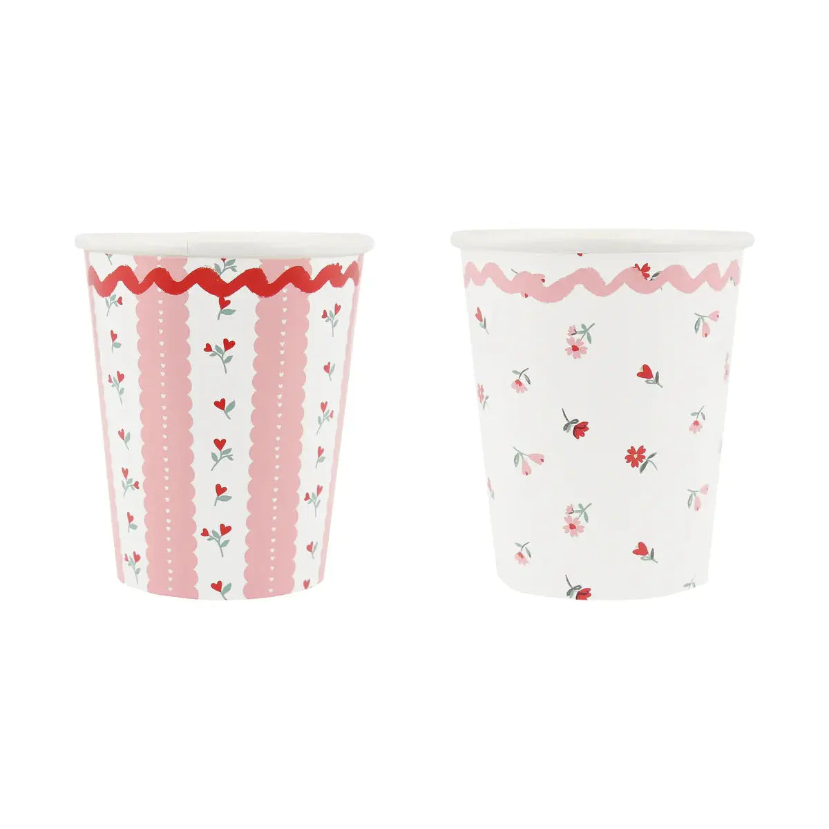 Vintage rose cups ( x 8 ) Meri Meri