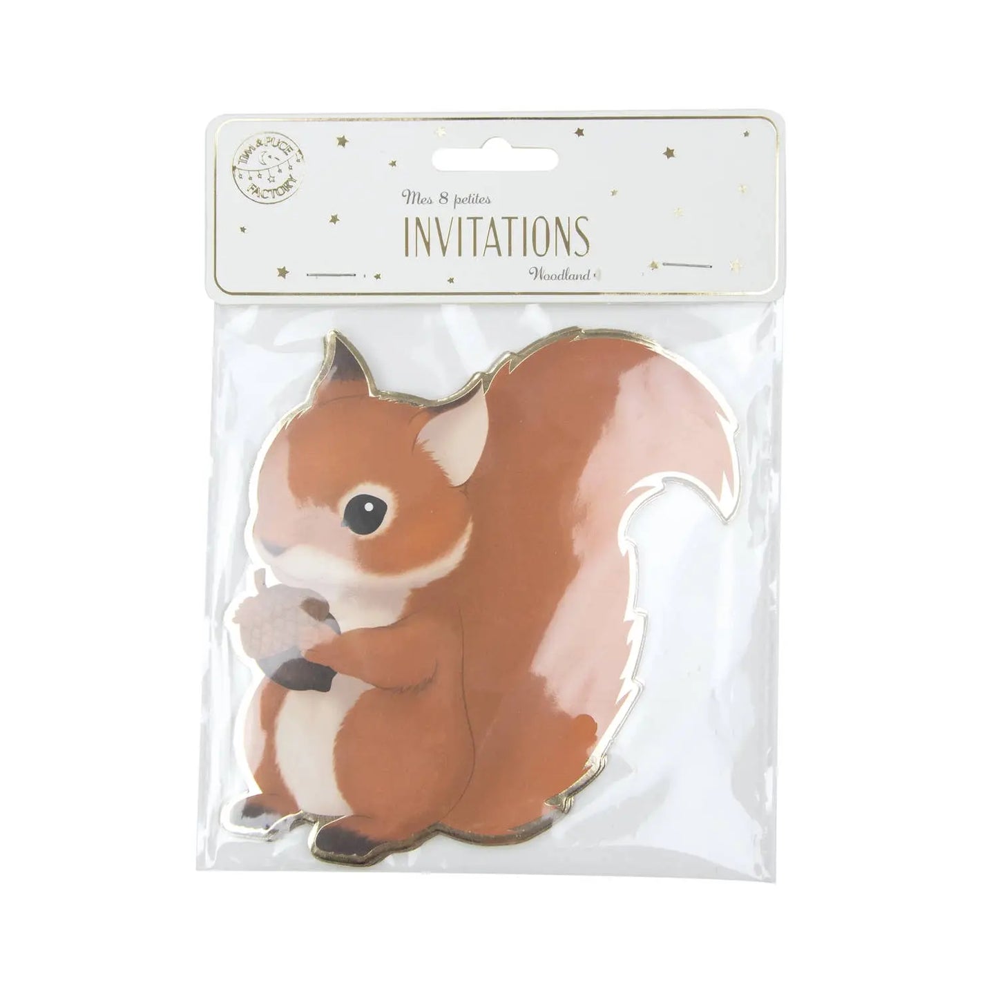 WOODLAND INVITATION SET OF 8 Tim&Puce Factory