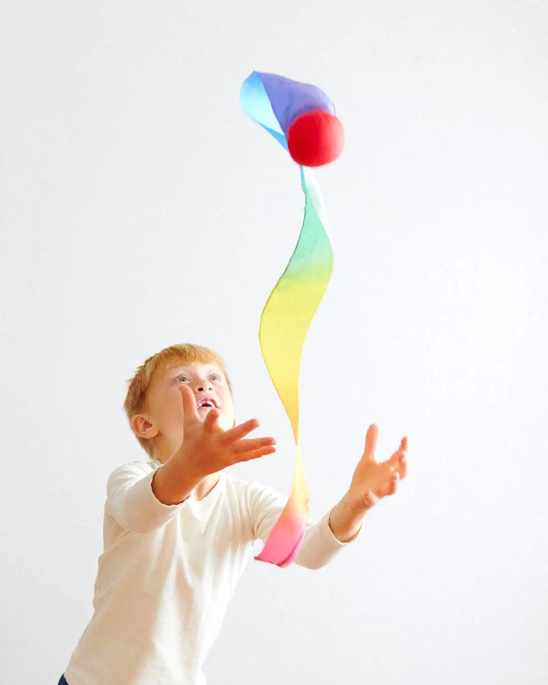 Waldorf Toy for Throwing, Movement Play: Rainbow Sarah’s Silks