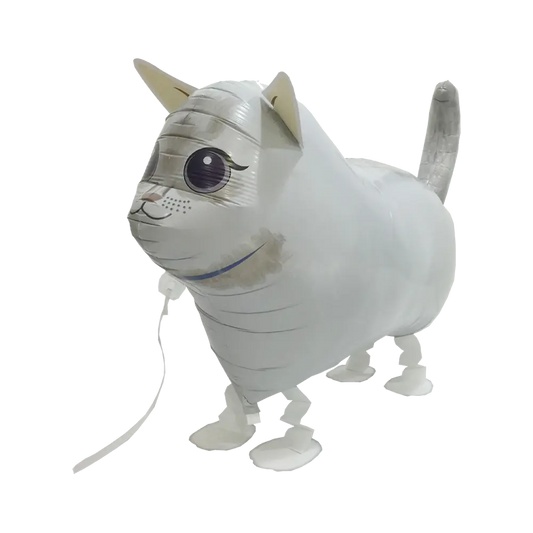 Walking Balloon White Cat "22 Balloons World Store