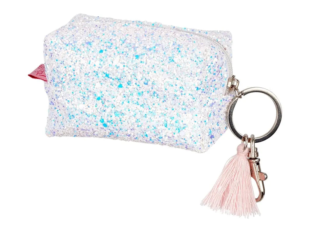Wallet Lyna, white glitter Souza