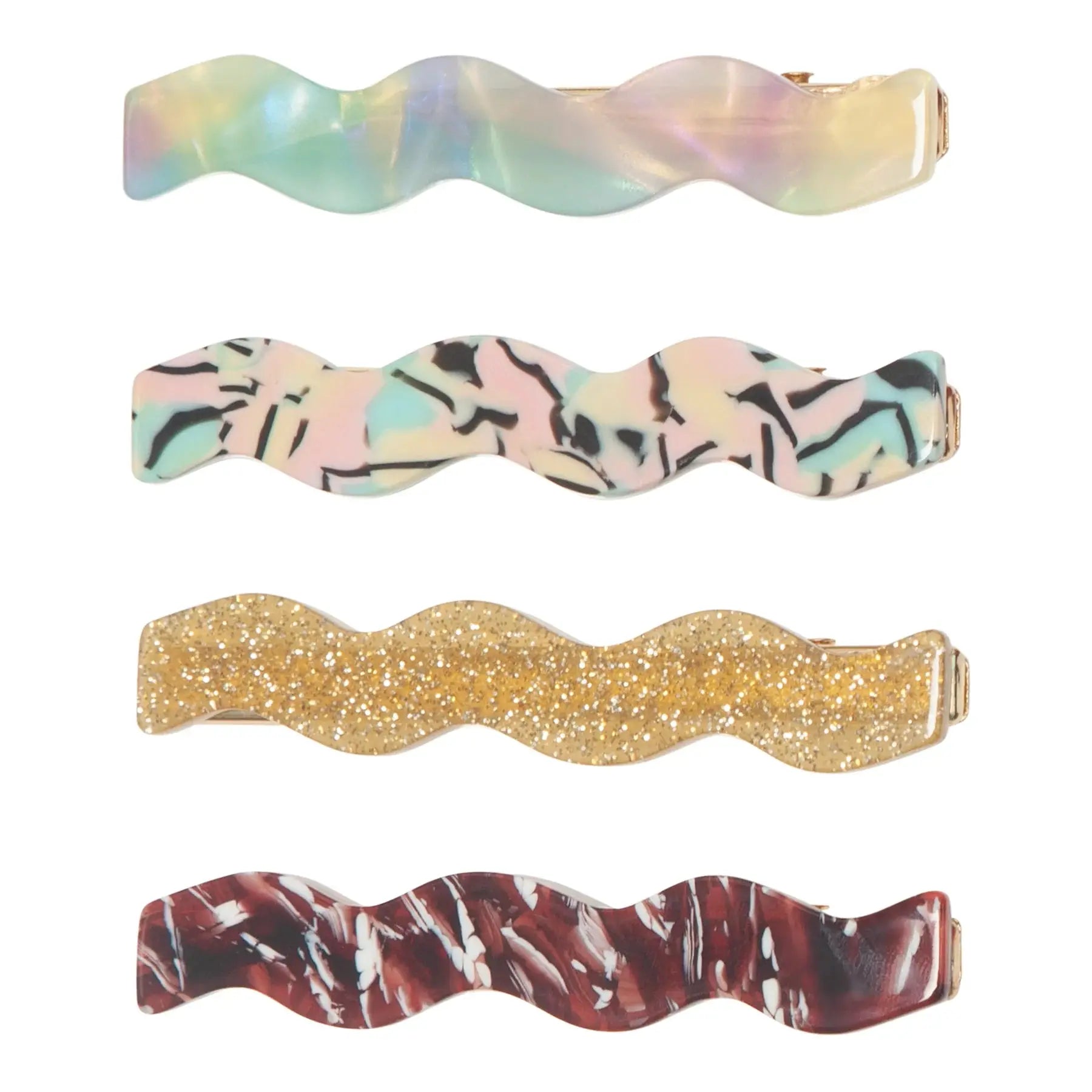 Wavy acetate clips Mimi & Lula
