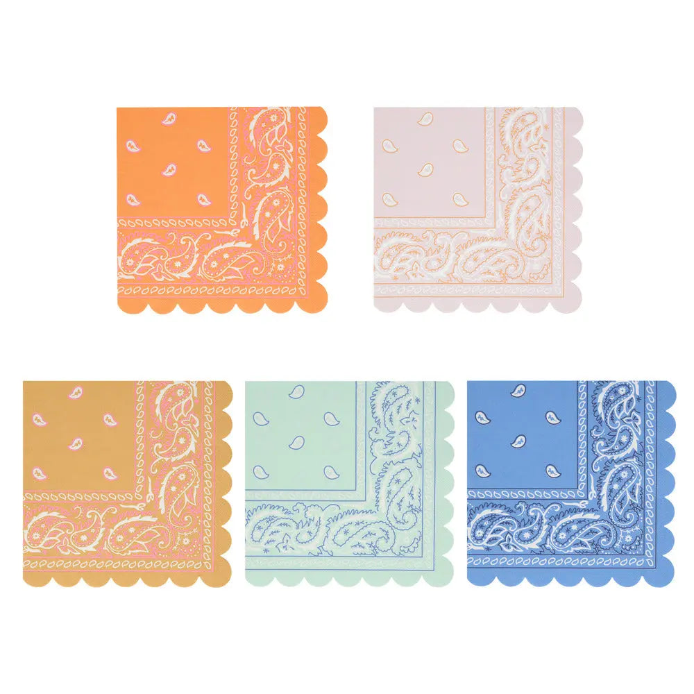 Western bandana napkins L Meri Meri