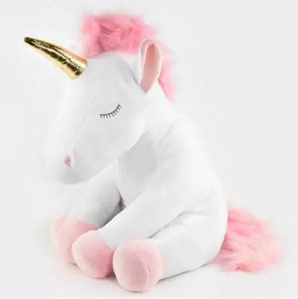 White Unicorn Plush Toy 50 cm – Den Goda Fen Den Goda Fen