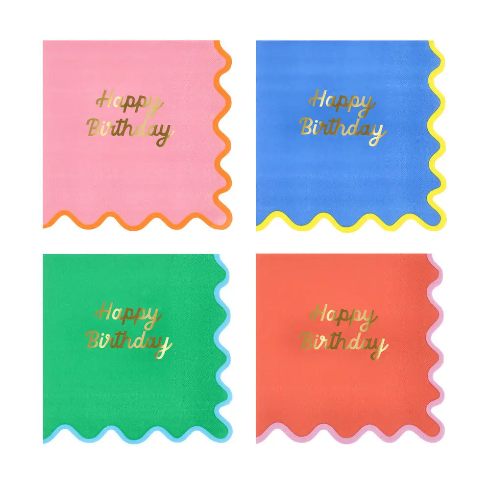 Wiggle edge large napkins Meri Meri