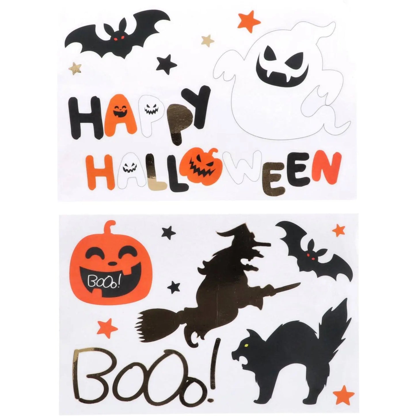 Window Stickers Halloween Characters - Halloween BoOo! - 18 stickers Folat